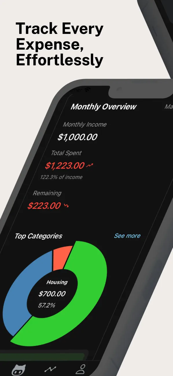 Screenshot #1 pour Axpense: AI Money Tracker