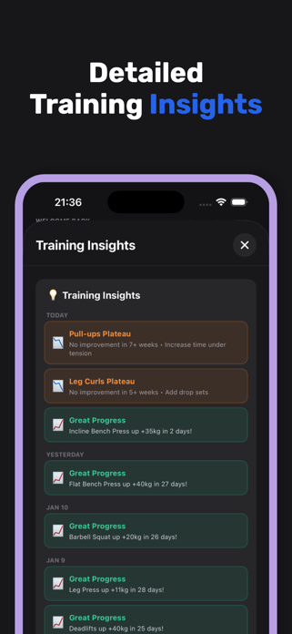 RepLog: Gym Workout Tracker Screenshot 9 of 9