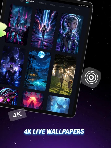ChargeLive: 4K Live Wallpapers iPad screenshot