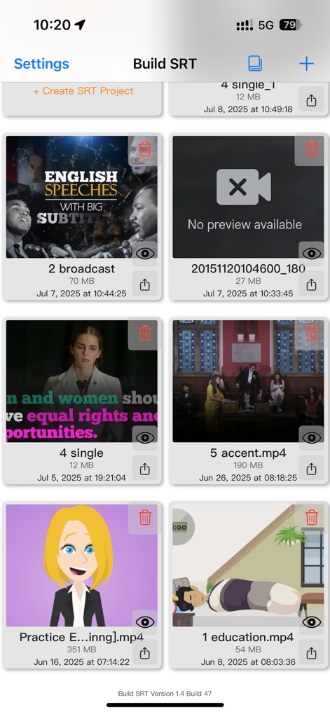 Build SRT - Utilities App | MWM