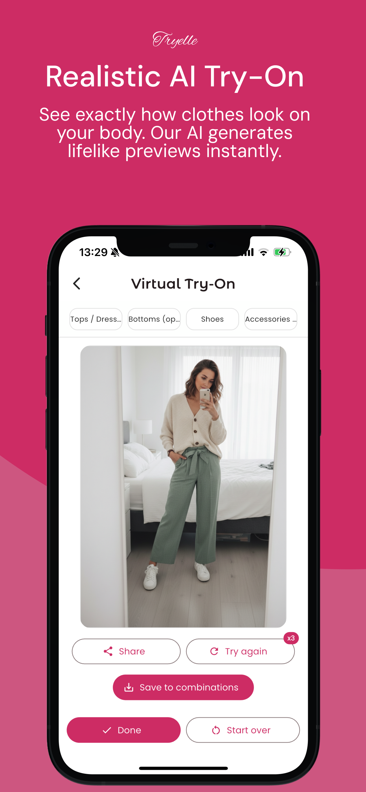 Tryelle: AI Try On & Wardrobe screenshot 4