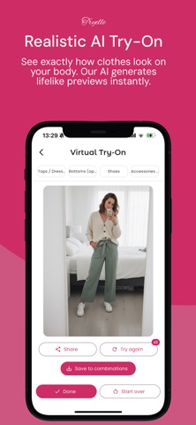 Tryelle: AI虚拟试衣换装衣橱管理 screenshot