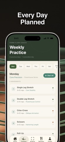 Form Flow - Pilates Coach iPhone screenshot