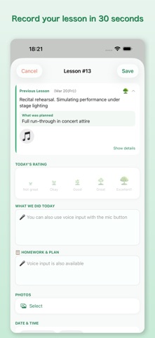 LessonTree - Lesson Journal Screenshot 2 of 7