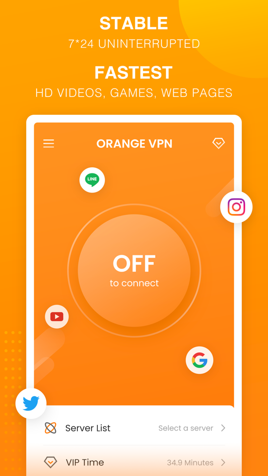 #1. VPN - Fast VPN by BytesGO (iOS) 由: Chongqing Spell Technology Co., Ltd.
