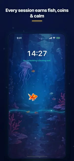 Pondoro: Focus Timer Fish Game screenshot 2