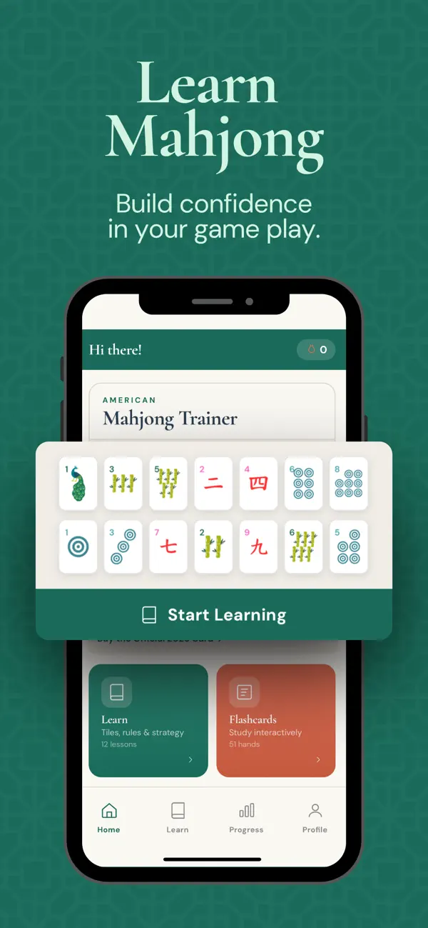 Screenshot #1 pour American Mahjong Trainer