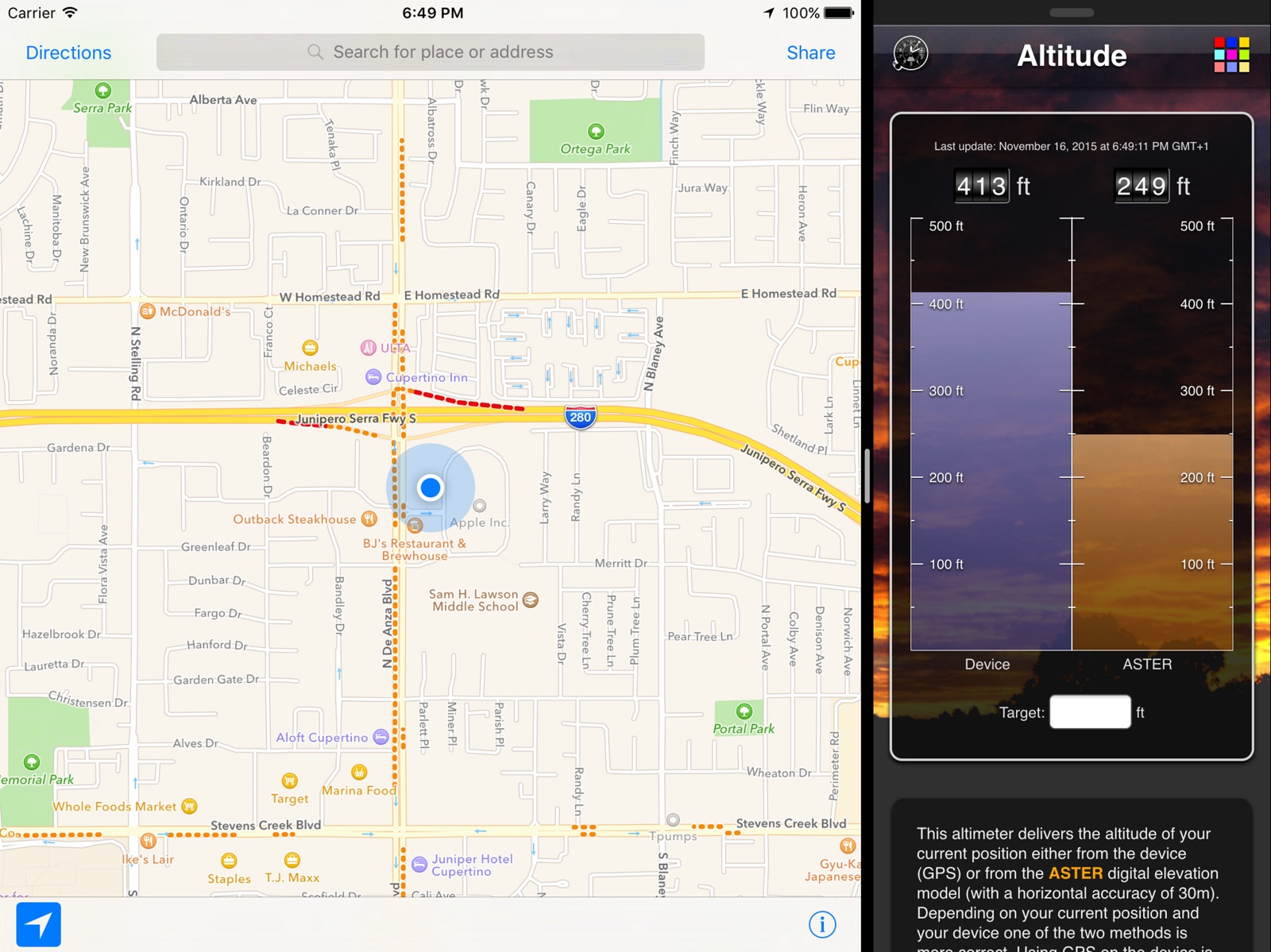 Altitude App ipad screenshot 3
