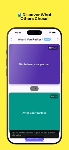 Would You Rather - Spicy Mode iPhone screenshot