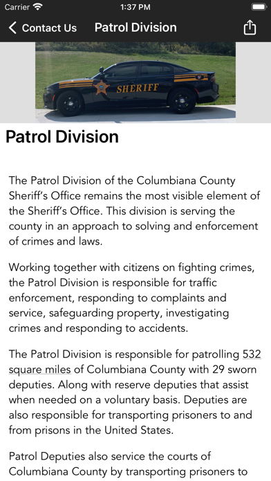 Columbiana County Sheriff OH Screenshot
