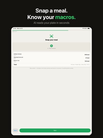 Calory: AI Calorie Coach iPad screenshot