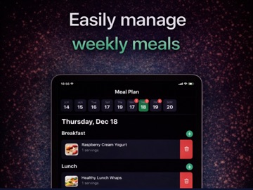 Cookit. iPad screenshot