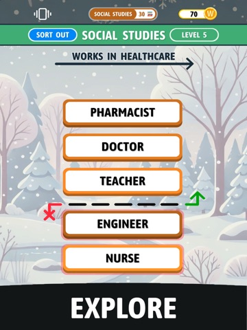 Word Order: Trivia Logic Fact iPad screenshot