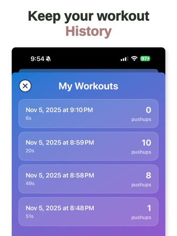 Striga — Pushup Tracker iPad screenshot