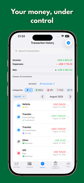 BalanceTrackr (RegnskApp) Screenshot 4 of 8