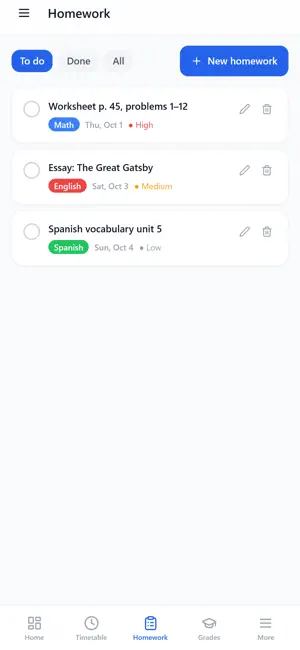 School Diary Plus screenshot 4