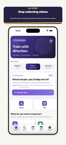 BJJ Study: Jiu-Jitsu App Screenshot 1 of 6