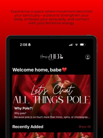 HAUS OF HER iPad screenshot