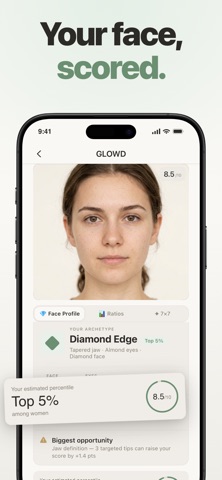 GLOWD: Face Score & Glow Up Screenshot 1 of 6