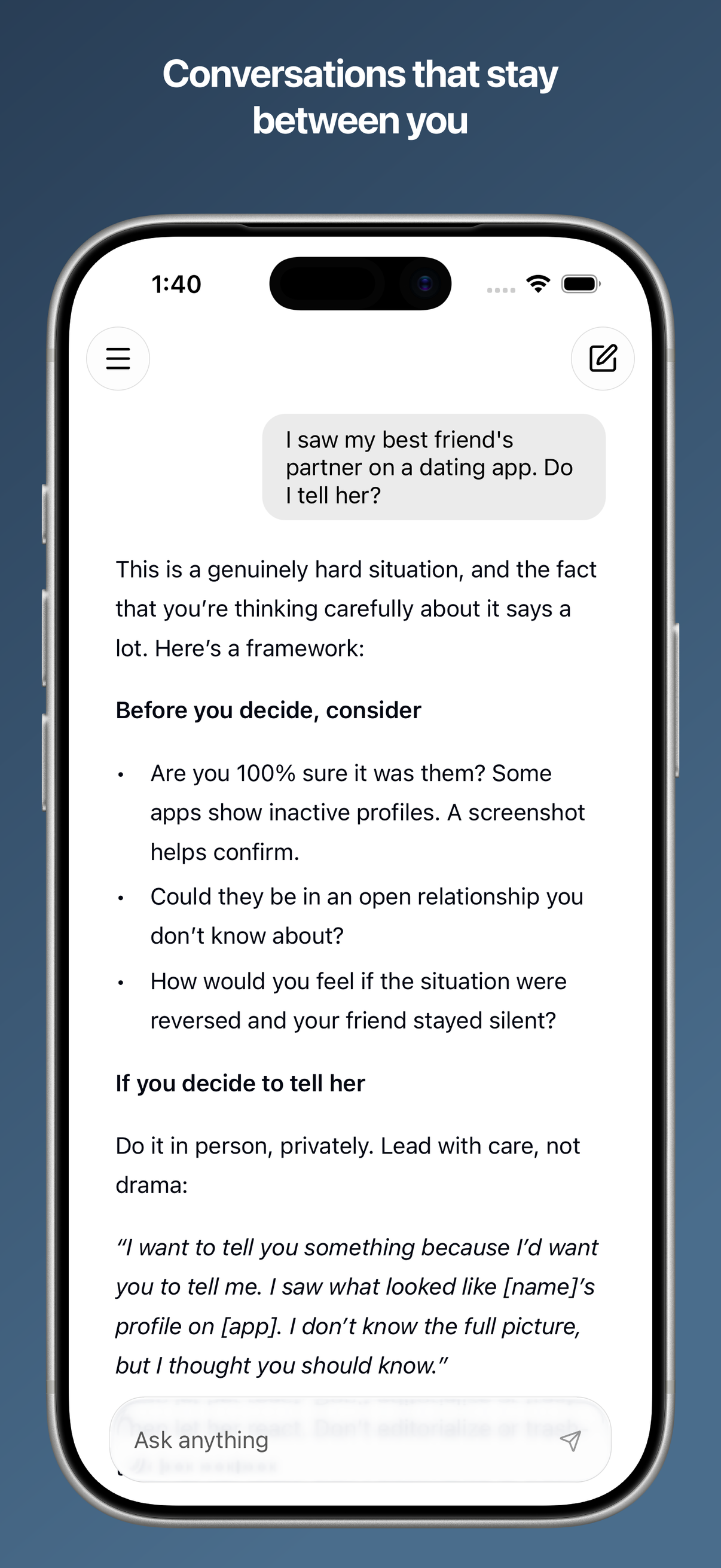 Confer Private AI screenshot 5