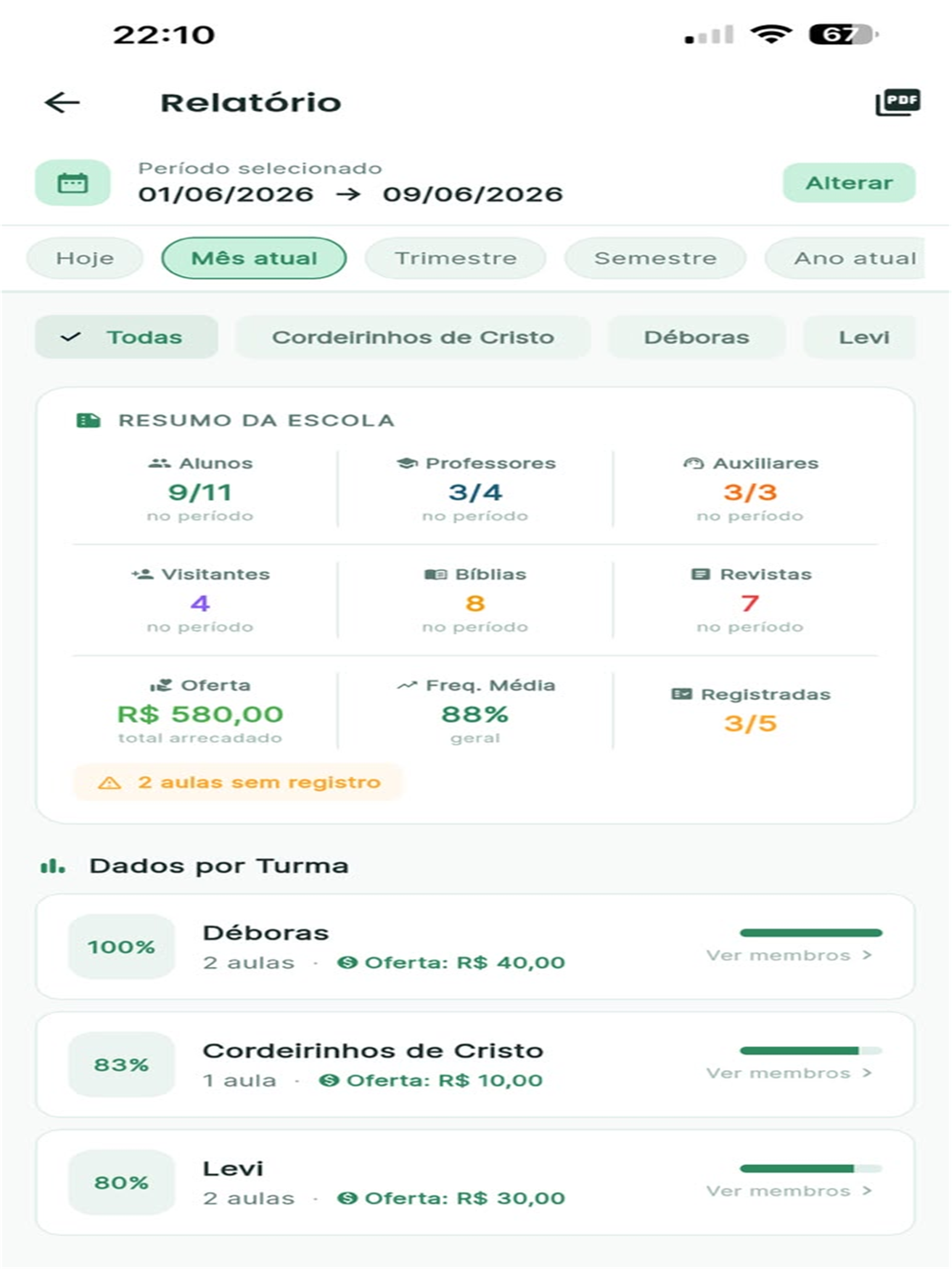 Presença APP screenshot 7