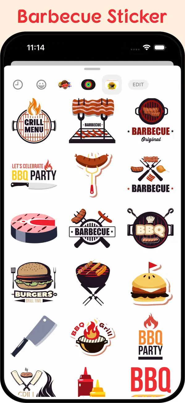Screenshot #2 pour Barbecue Emojis