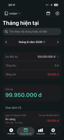 LedgerShare iPhone screenshot