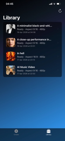 AI Music Video Studio iPhone screenshot