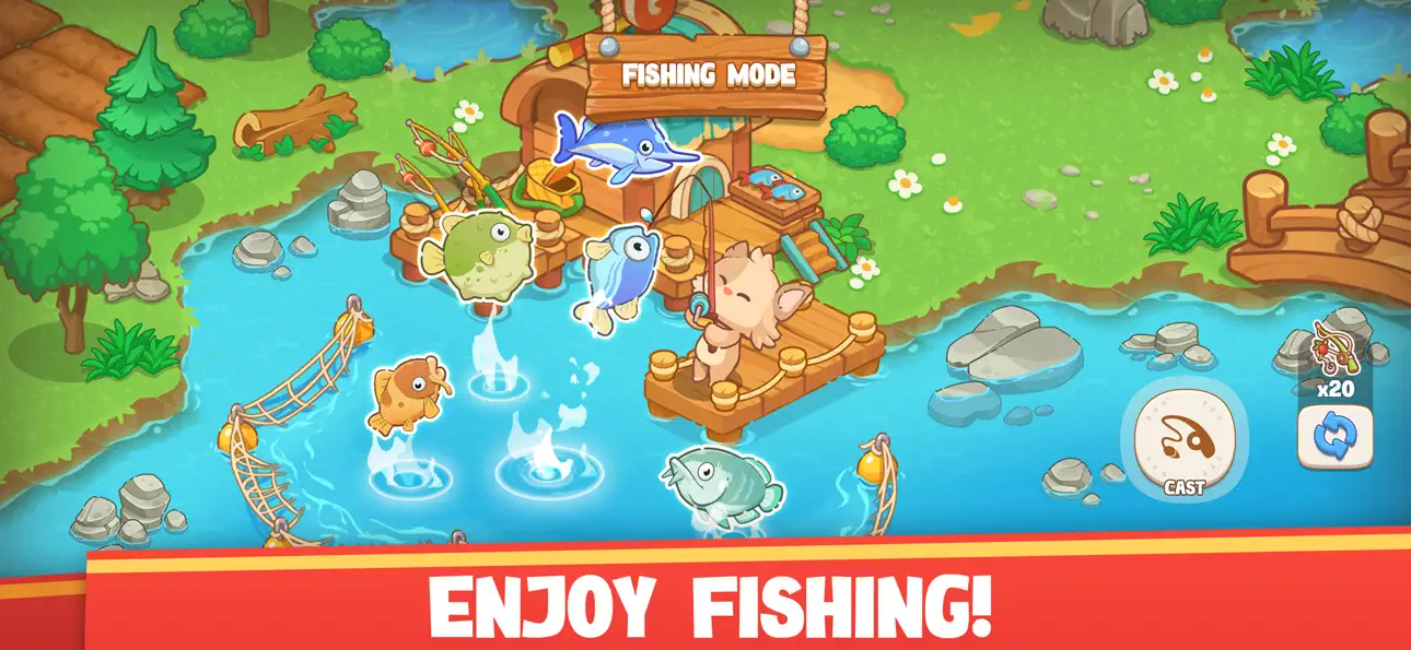 Cat & farm: Cute Cat game iOS Mod IPA screenshot 3 - iOS game interface
