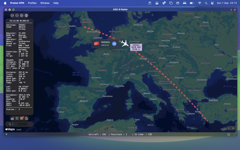 Screenshot #2 pour ADS-B Radar