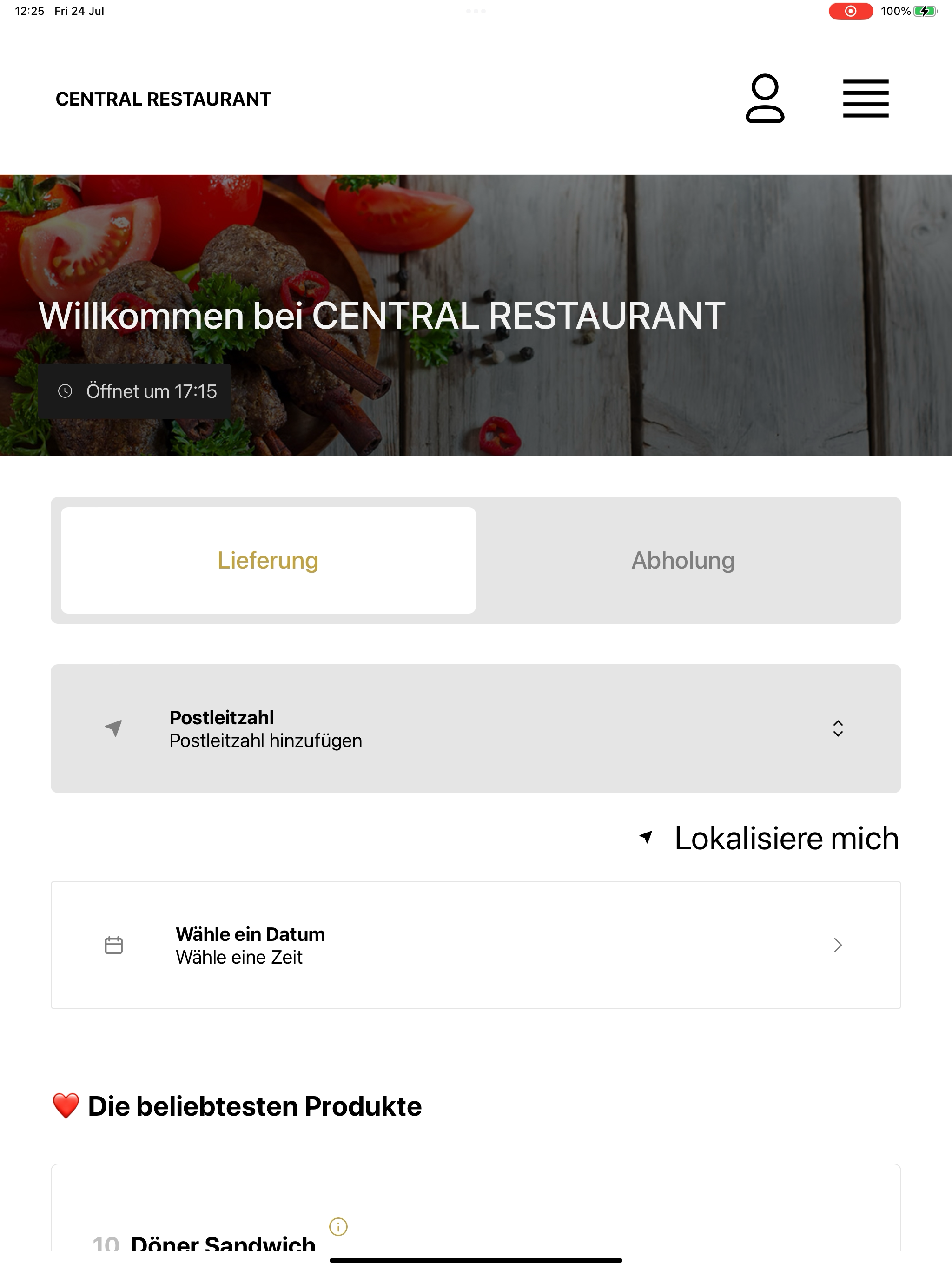 CENTRAL RESTAURANT screenshot 7
