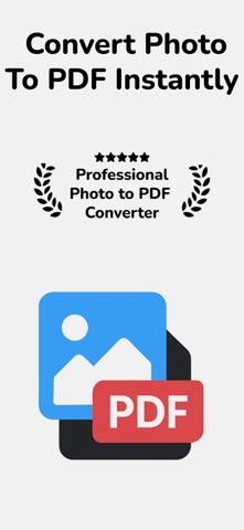 Convert Photo to PDF: PhotoPDF iPhone screenshot