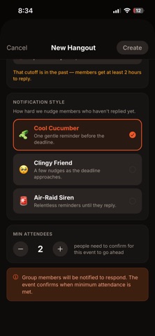 Hangout Planner screenshot