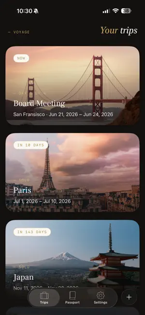 Voyage Trip Planner screenshot 1