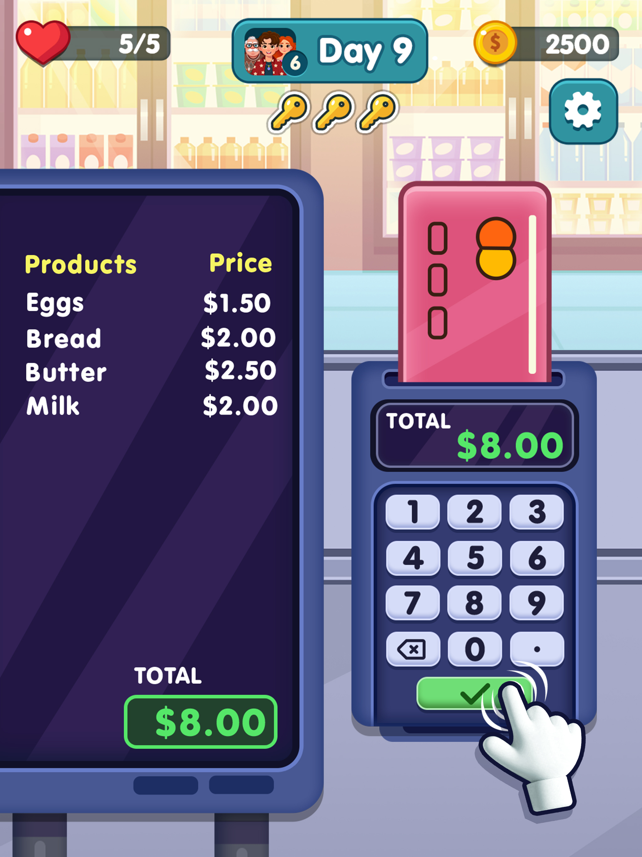 Bakery Mart Cashier Game