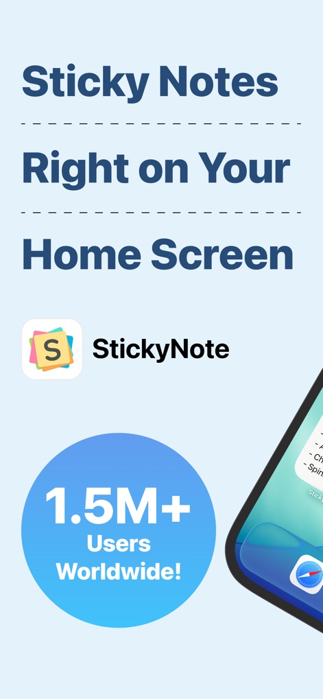 StickyNote: Home Screen Notes - Productivity App | MWM
