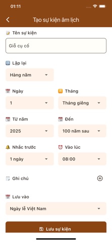 Nhắc Lịch Âm screenshot