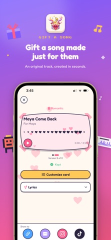 Harmonit: Gift AI Song Maker Screenshot 1 of 7