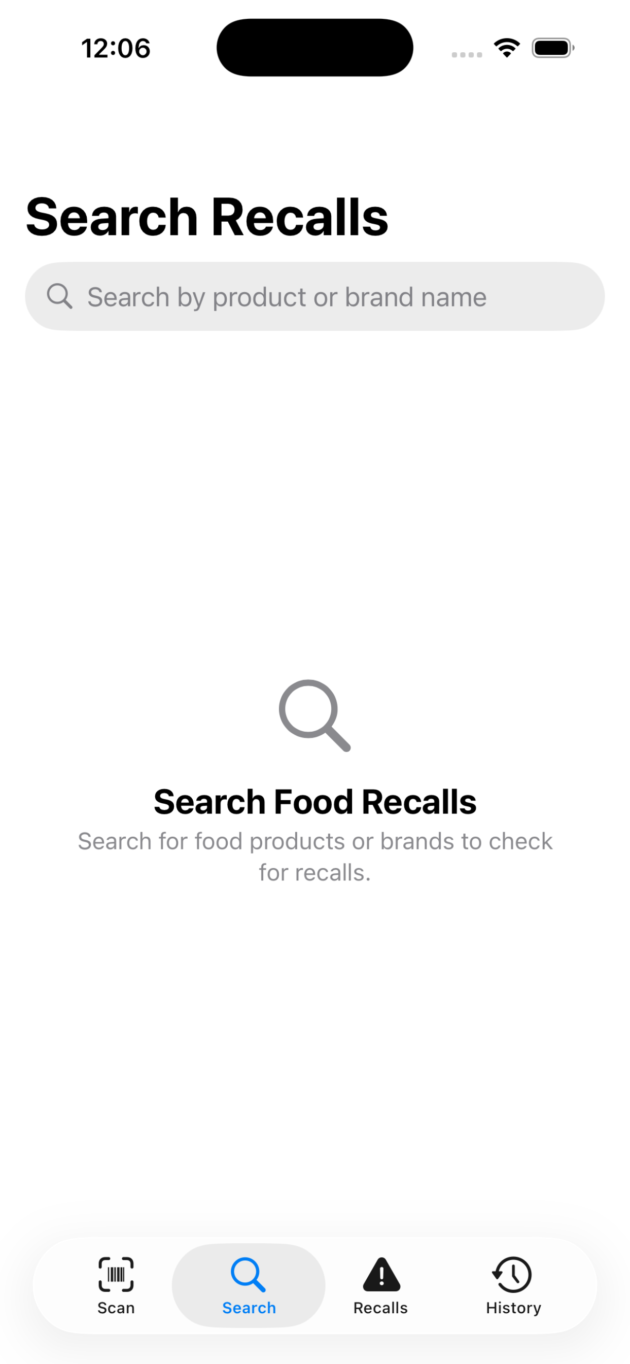 Food Recall Checker