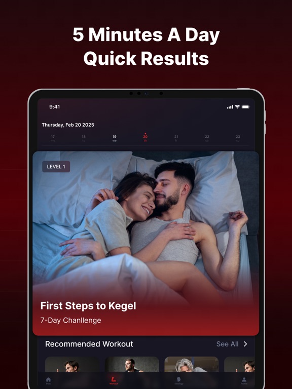 Kegel Men: Pelvic Exercises app screenshot 2