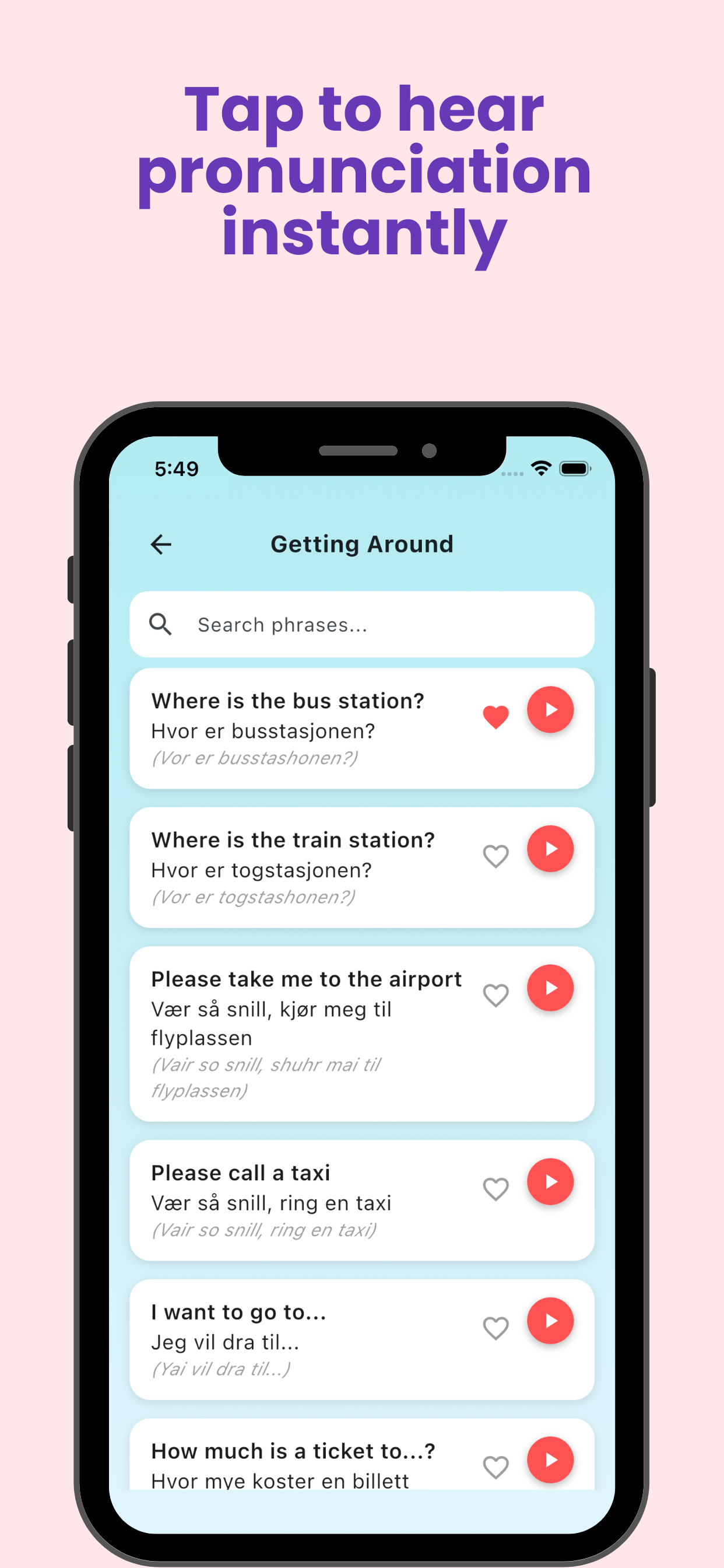 Norwegian Travel Phrases screenshot 4