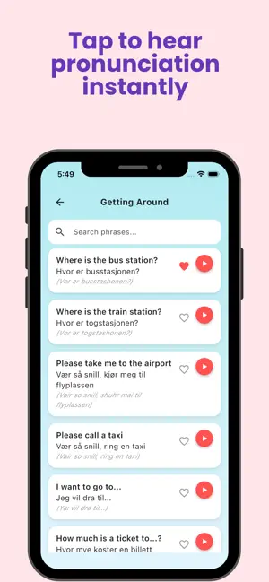 Norwegian Travel Phrases screenshot 4