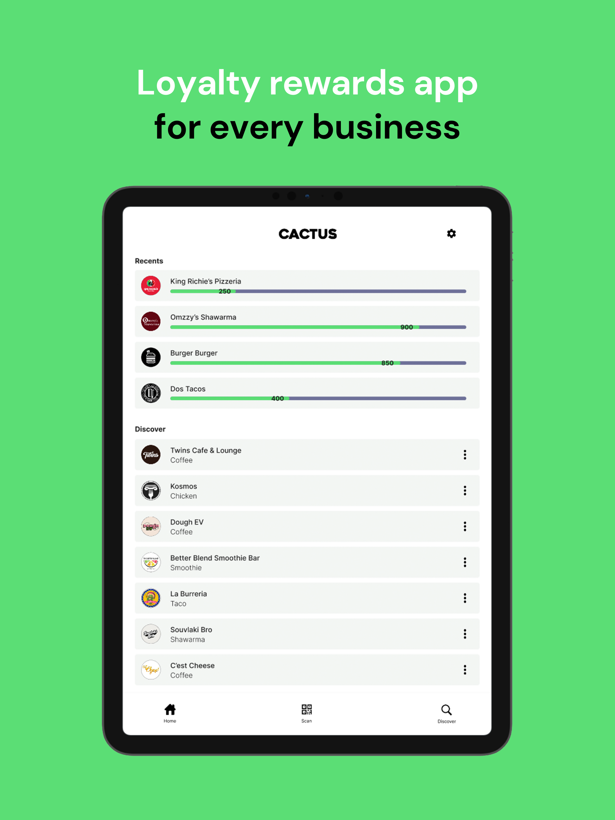Cactus: Loyalty Rewards App