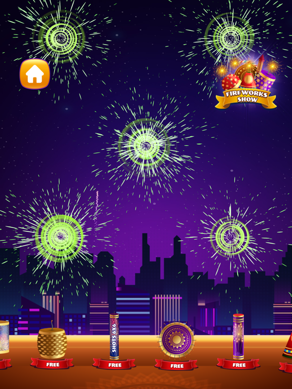 New Year Fireworks Fun iPad screenshot 4 - Games app