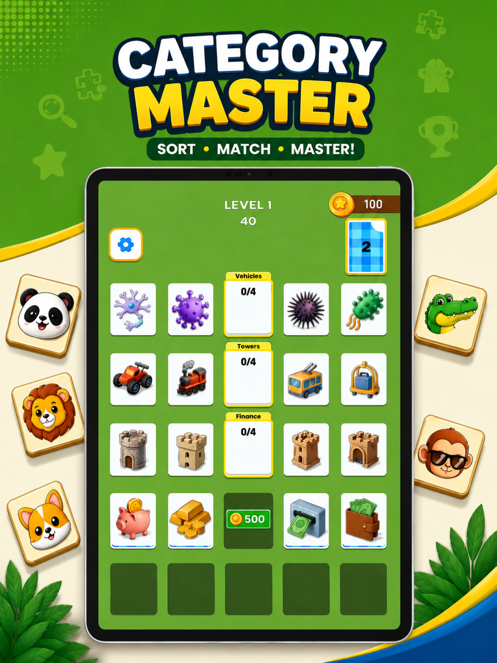 Category Sort: Puzzle Game screenshot 6