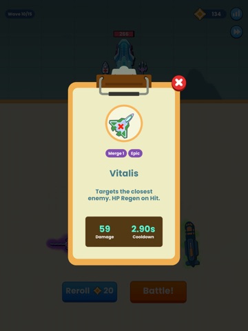 Inventory Merge Combat iPad screenshot