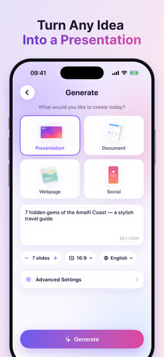 Gamma AI - Presentation Maker Screenshot 2 of 5
