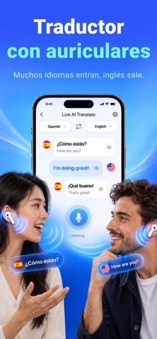 Live AI Translate - Traductor iPhone screenshot 1
