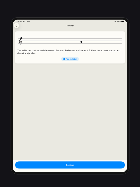 Ear Training App: NoteHunter iPad screenshot
