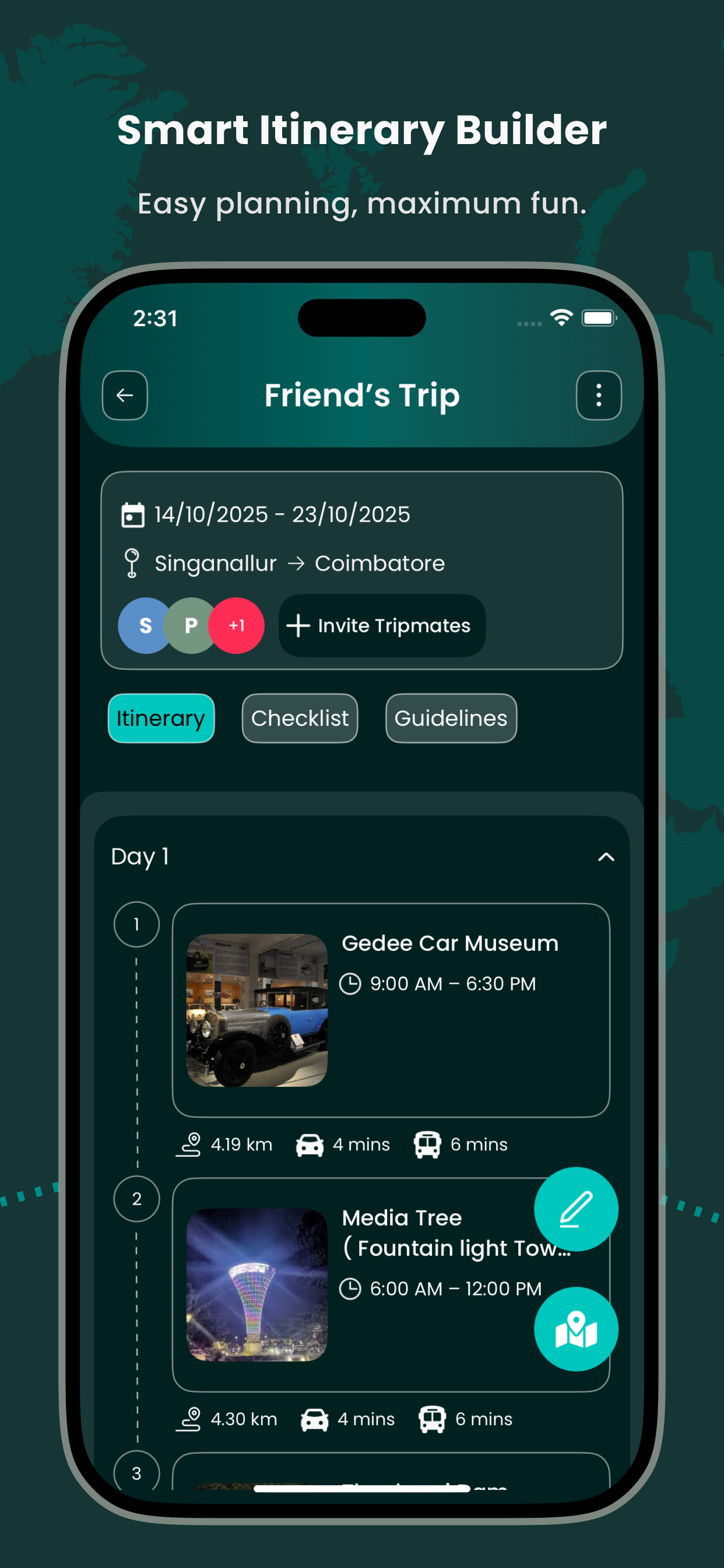 Smart Travel Guide - Tour Plan screenshot 3